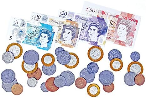 Learning Resources LSP2629MUK UK Pound Sterling Play Money for Kids, Maths, Counting Toy Pack, Multicoloured