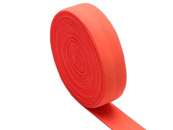 Neon Orange Fold Over Elastic 3/4 20mm 10 Yards Stretch FOE Elastics Ribbon Sewing Knit Elastic Trim for Headbands Baby Girl Hair Bow Lingerie