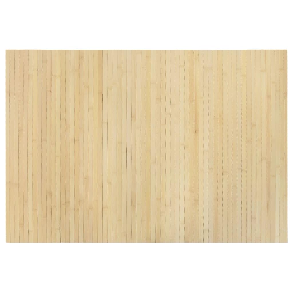 vidaXL Rug, Floor Carpet for Living Room Hallway, Area Rug for Decorative, Waterproof Floor Rug, Modern Style, Rectangular Light Natural Bamboo — image 1