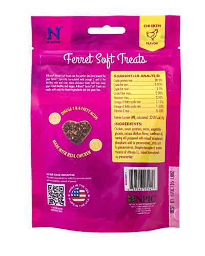 N-Bone 1 Pouch Ferret Soft Treats Chicken Flavor, 3 Oz - Image 3