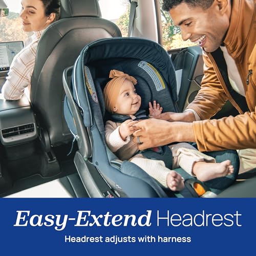 Image of Chicco KeyFit Max Zip ClearLux Infant Car Seat and Base, Rear-Facing Seat for Infants 4-30 lbs., Zip-Open Privacy Shield, Compatible with Chicco Strollers, Baby Travel Gear | Verona /Grey