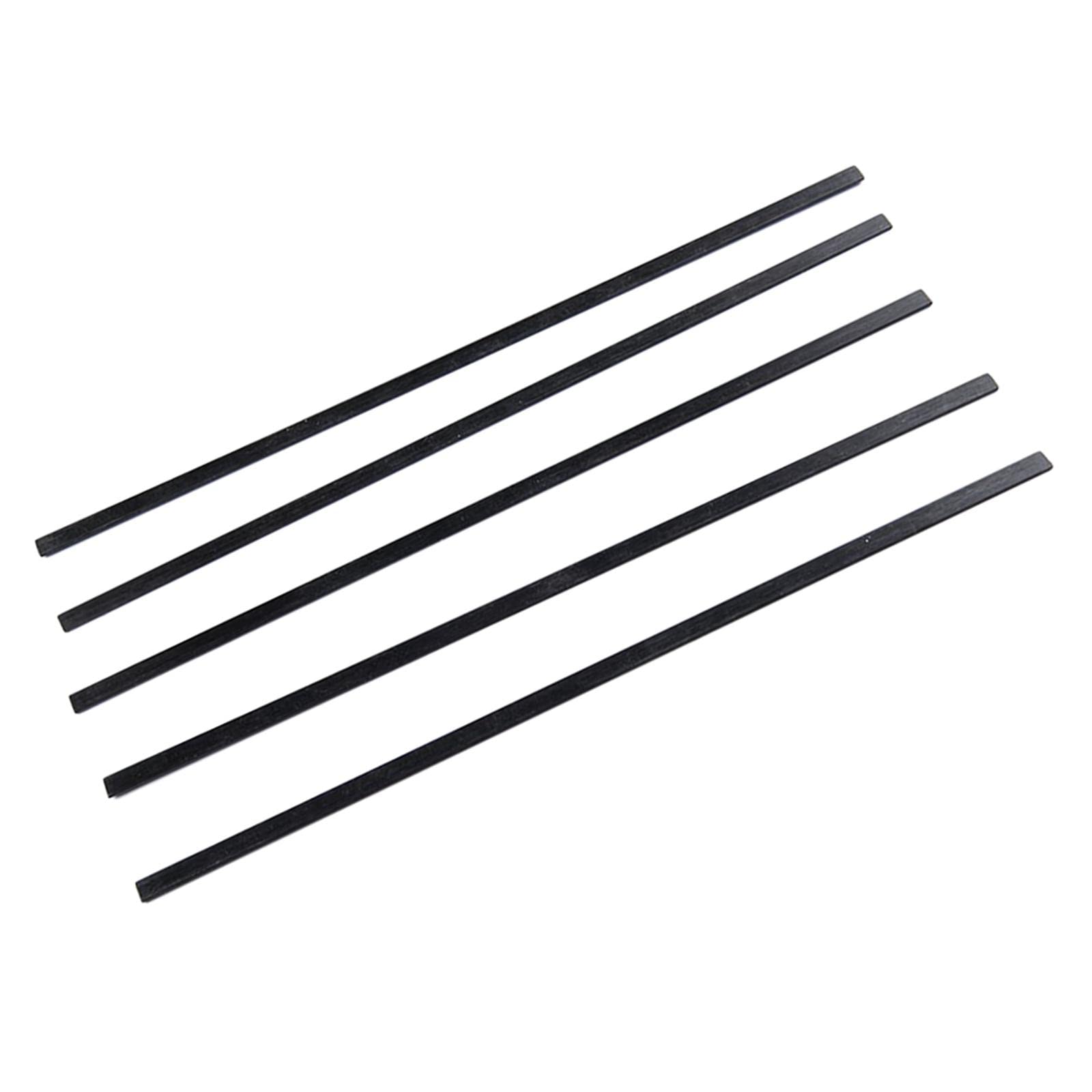 5 Stück Kohlefaser-Streifen für ferngesteuerte Fahrzeuge, Drachenzubehör, 5 Stück, 0,5 x 3 x 400 mm