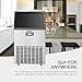 KUPPET Stainless Steel Commercial Ice Maker-Under Counter/Freestanding Automatic Ice Machine for Restaurant Bar Cafe, Products 100lbs Daily-w/Scoop, Ice Basket, Timer & Auto Clean