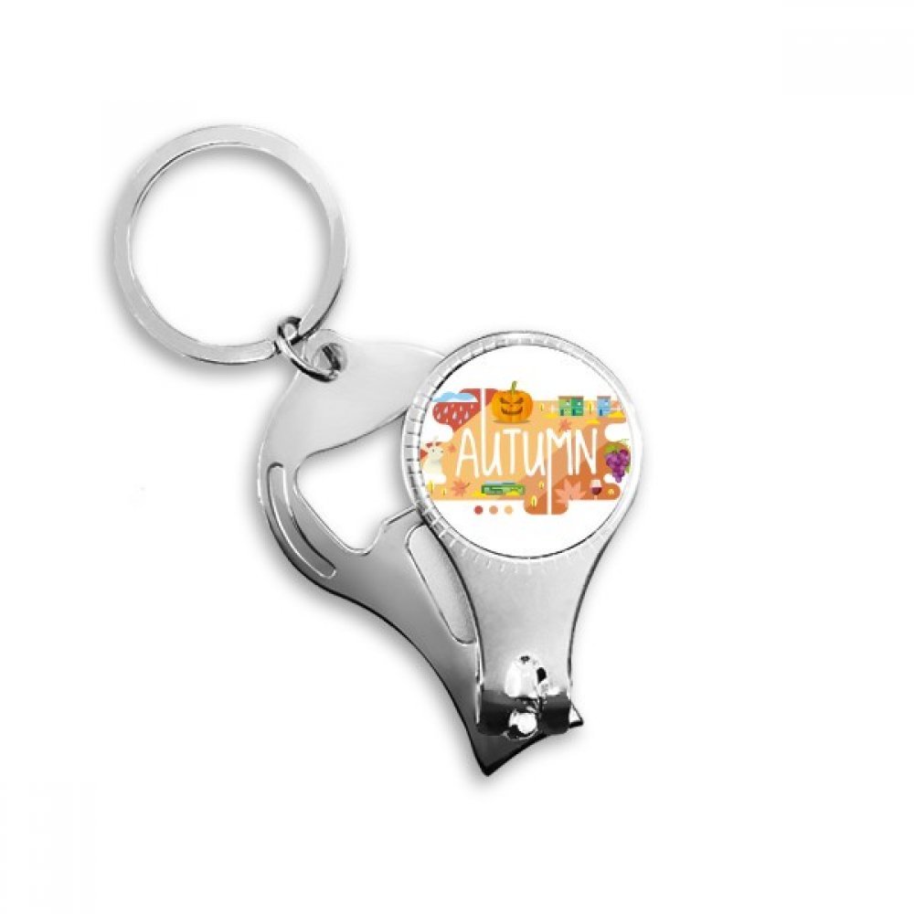 Décapsuleur avec coupe-ongles intégré et anneau porte-clés compact
