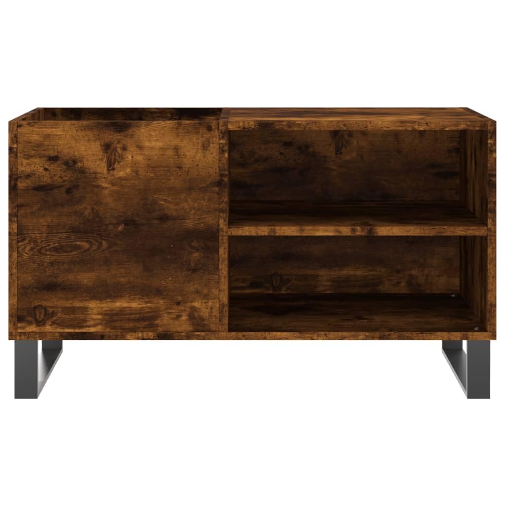Armadio per dischi in vinile vintage, in legno e ferro, 85 x 38 x 48 cm, stile retrò, per soggiorno e sala musica, grande organizer per LP