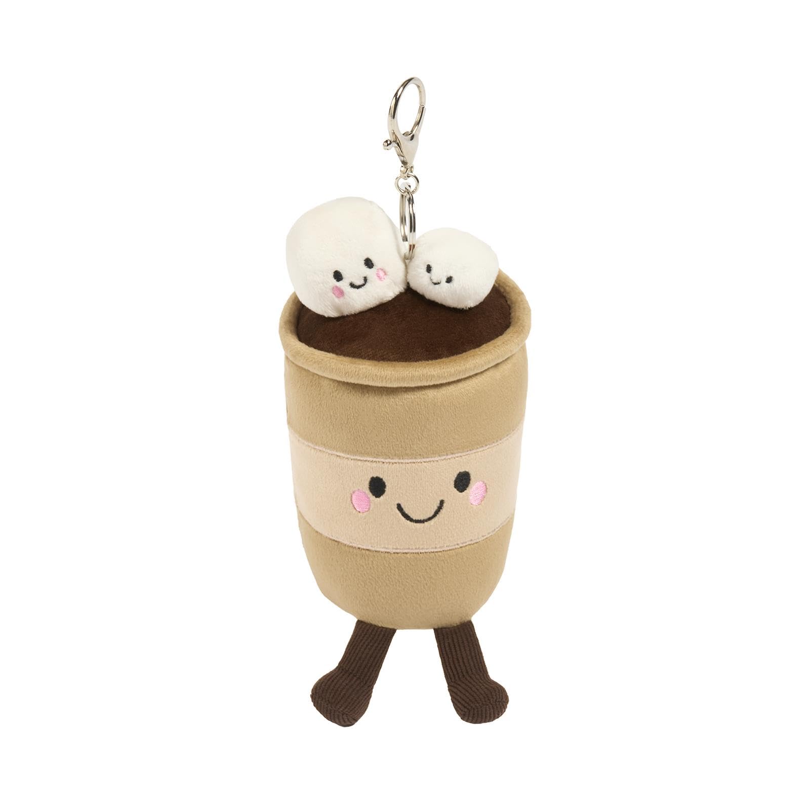 Ohs Unisex Coco The Hot Chocolate Hot Chocolate Keychain 8Cm Novelty Keyrings Bag Charm Keychain For Keys Bag Backpacks Decor Key Chains For Women Girls Bag Accessories Key Holder Stocking Filler Gifts For Women Girls