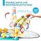 WYSWYG Baby Spielbogen, Spielmatte & Gym mit Musik & Lichtern – Pädagogisches Spielzeug für Baby & Kleinkinder 0-3-6-12 Monate Spieldecke - Kick & Play Piano Matte-Blau