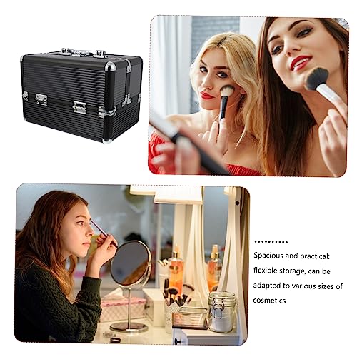 Trousse de maquillage Healvian anti-choc grosse capacité pour éviter les cosmétiques cassés - 2