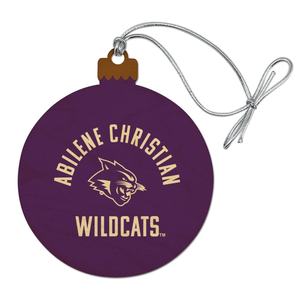 GRAPHICS & MORE Abilene Christian Wildcat Wood Christmas Tree Holiday Ornament