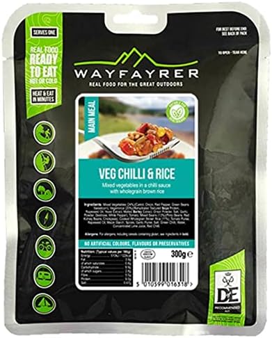 Wayfayrer Food Pouches MRE Ration Pack Hot Food Kits D of E Scout Meal Outdoors (All Day Breakfast)