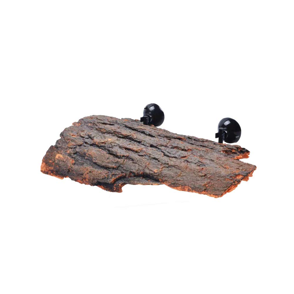 Pewihyer Turtle Floating Basking Platform Aquarium Turtle Decorations Artificial Bark Tortoise Climbing Platform with Suction Cups Resting Terrace for Terrapins