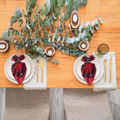 Servilletas de tela Red Love Holiday set x6 50.5x50.5 cm miniatura 5