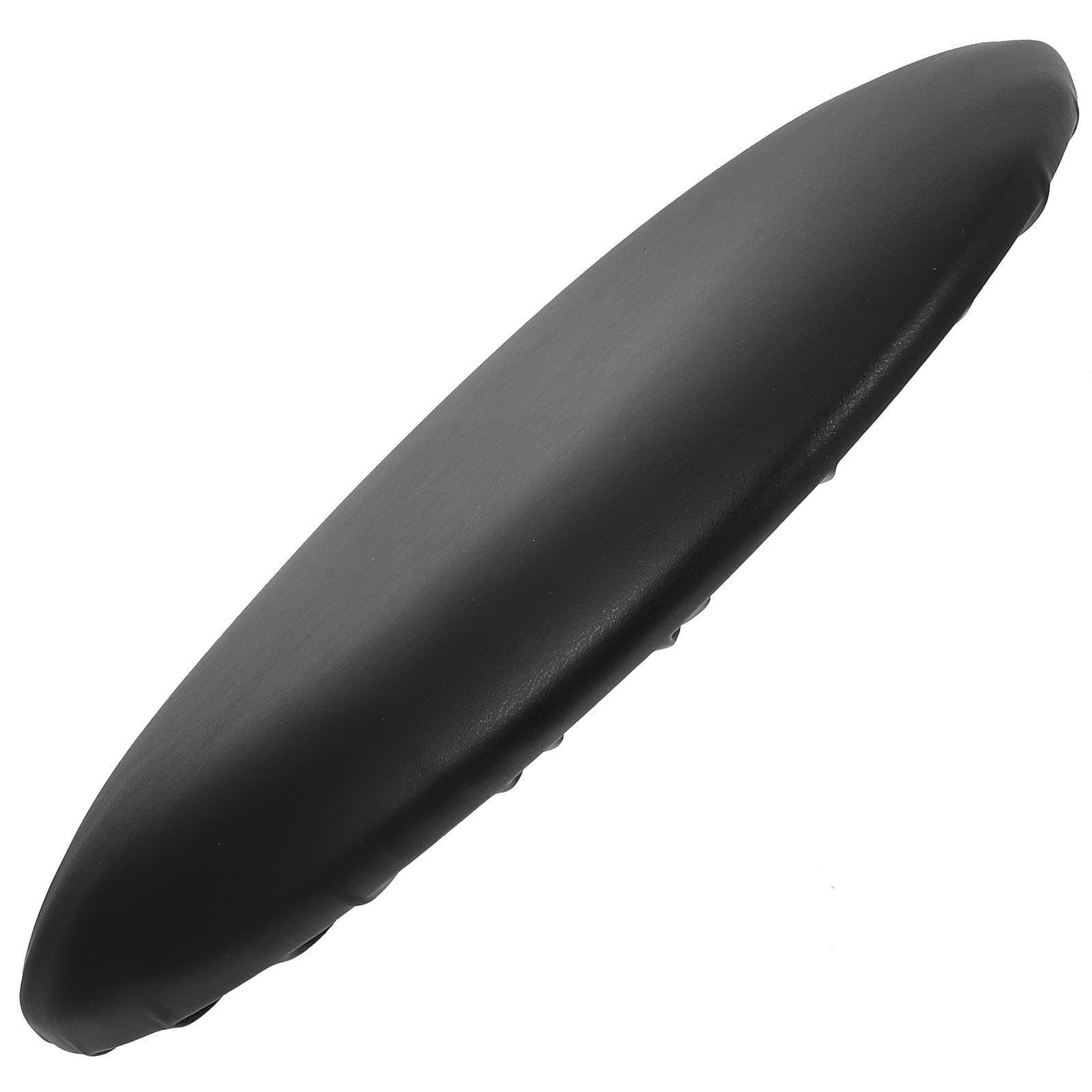 Siège de remplacement rond en PU noir pour tabouret de bar usé ou déchiré