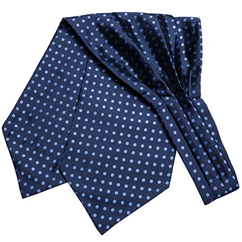 Image of Dubulle Paisley Floral Ascot for Men Self Tie Mens Cravat and Pocket Square Cufflinks Wedding