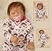 ZIYIUI Sleeping Baby 55 cm 22 Zoll Weiche Silikon Vinyl Handgemachte Realistische Real Life Baby Mädchen Puppen Neugeborenen Mit Dummie Baby Reborn Puppen Mädchen