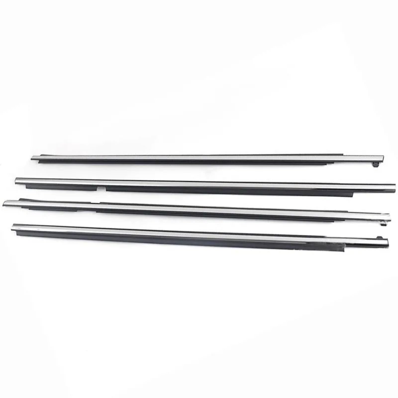 Chefru Chrome Car Window Seals Compatible With Toyota For Land For Cruiser Lc200 2008-2016 Outside Weatherstrip Glass Seal Door Belt Accessories Car Trim Seal Belt(Chrome)