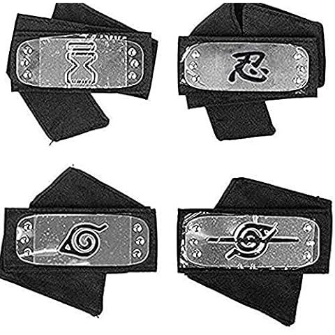 ArtPresarron Anime Ninja Cosplay Headband Village Logo Metal Plated Headband / Forehead Protector Cosplay Accessories for Anime Ninja Fans Cover