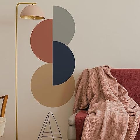 Runtoo Boho Retro Abstract Wall Decals Cover