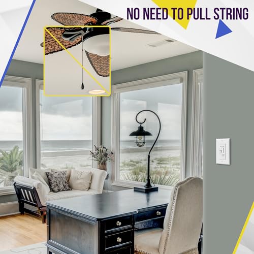 Enerlites 17001-F3-W-2PCS 3 Speed Ceiling Fan Control And Dimmer Light Switch thumb #4