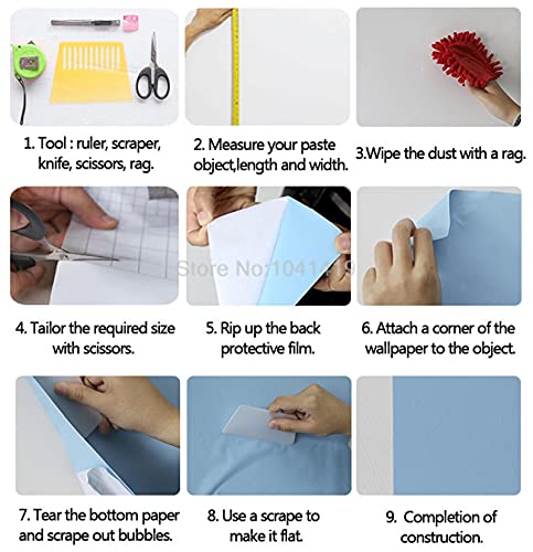 HGFHGD Carta da parati autoadesiva 3D Moderna New