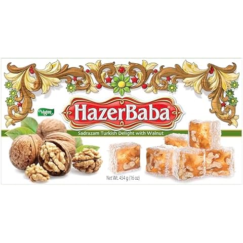 HazerBaba Turkish Delight, Sadrazam Walnut, 16 Ounce Cover