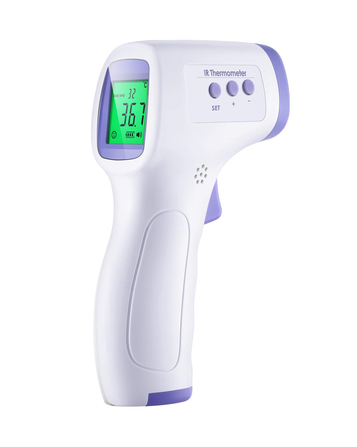 Non-Contact Infrared Thermometer, Digital Forehead Thermometer for Baby Kids and Adults with Fever Alarm, Accurate Instant Readings, Immediately LCD Display