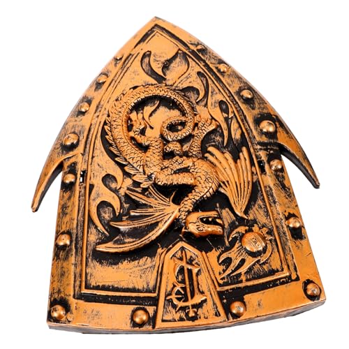 Gatuida Escudo De De Dragón Medieval Escudo De Cosplay De Utilería Decoración De Fiesta para Simulación Accesorios De Escenario