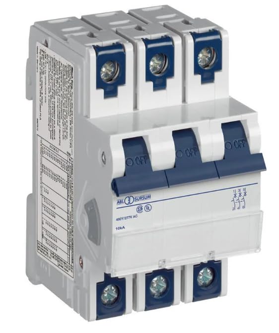 3C20UM, Circuit Breaker; Thermal Magnetic; Handle; 20A; 3 P; C Trip; V-EA Series
