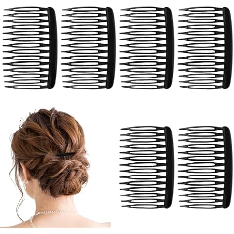 Yolev 6Pcs 14-Tooth French Hair Combs Cover