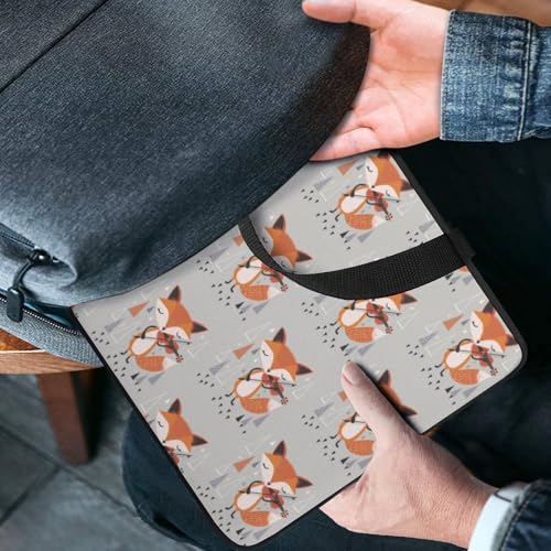 Cute Fox Violin Laptop Bag Laptop Case Computer Messenger Bag with Adjustable Shoulder Strap4