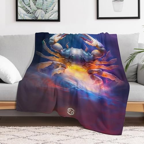 Couverture crabe pour des soirées cocooning confortables sur le canapé