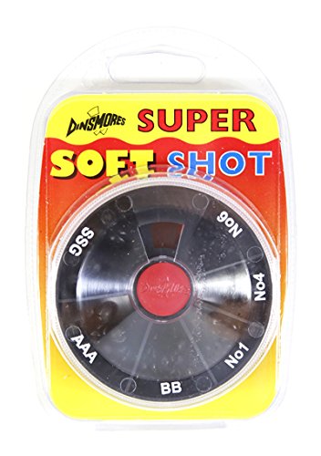 DinsmoresSuper Soft Fishing Shot - 6 Way Dispenser - SSG, AAA, BB, No 1, 4, 6