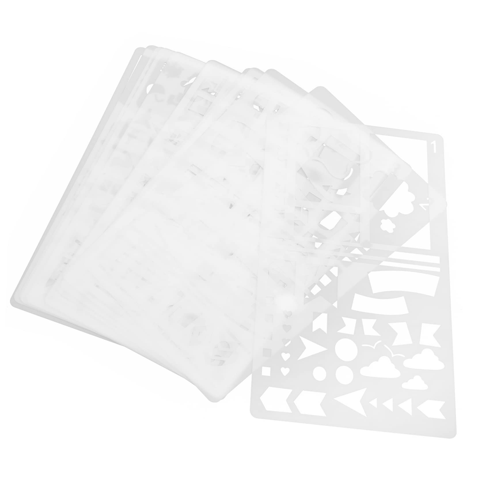 Artibetter 4 Set Modello di Pittura Stencil per Mestieri Numero di Grandi Dimensioni Stencil per Pittura per Artigianato Scrapbook Stencil L'animale Domestico 12 Pezzi * 4