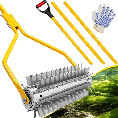 PVNIEFC 13ft Pond Rake Roller