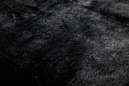 Badteppich WC Set 2 teilig waschbar in schwarz Größe 50x60cm + 60x100 cm – Bild 3