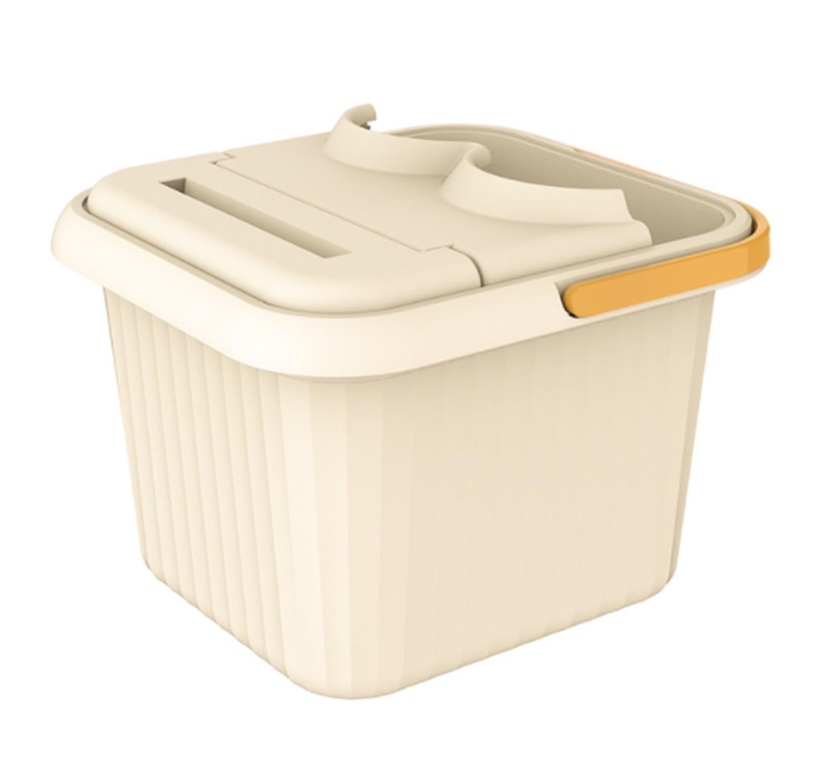 Foot Footbath Bucket Plastic Foot Bath Basin Soak Tub For Adults And Elderly Spa Bucket For Sauna Soaking Feet(White)