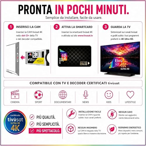 Miniatura 5 de Digiquest - Cam Tivùsat 4k Ultra Hd