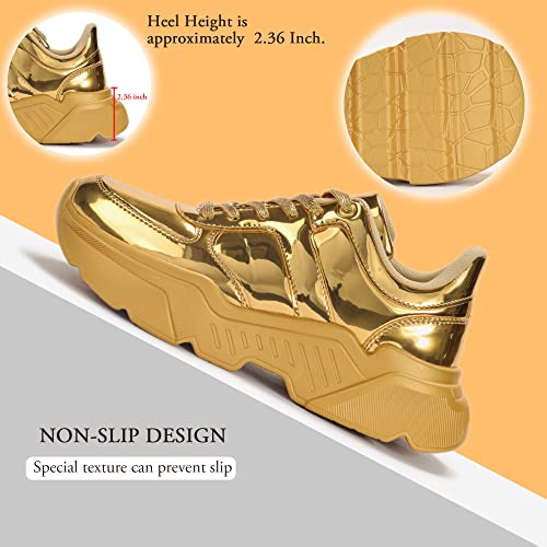 BELOS Women's Platform Chunky Sneakers Fashion Dad Sneakers Casual Lace Up Comfortable Lightweigt Walking Shoes3