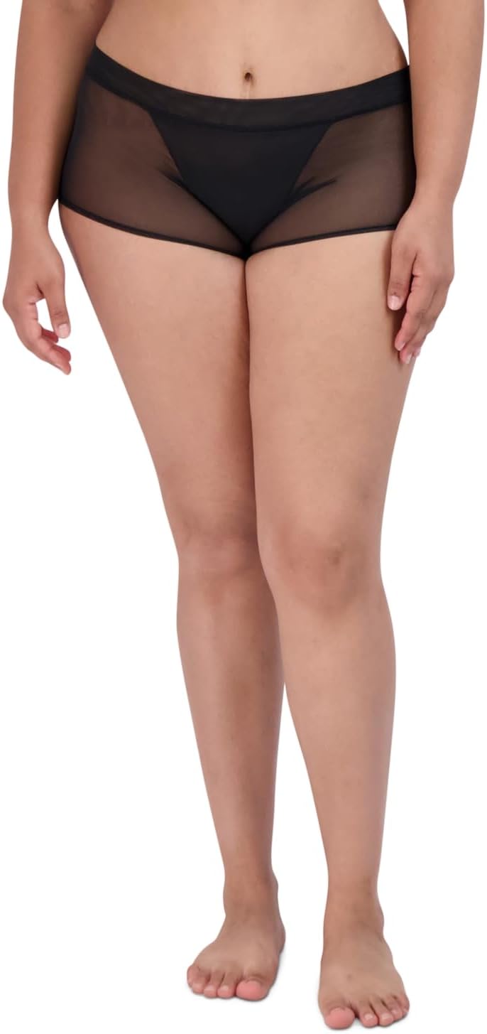 Steve Madden Women's Women's Mesh Boyshort Underwear