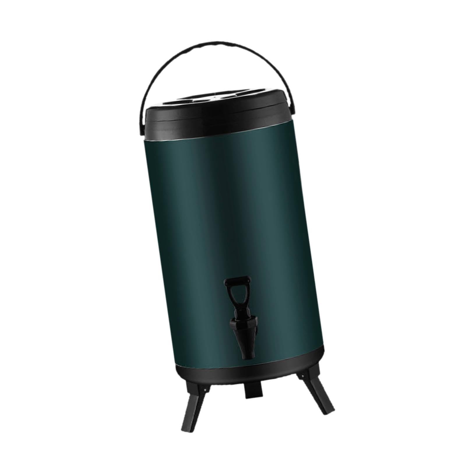 Dispensador de Bebidas de Doble Pared con Barril Aislado de Acero Inoxidable para Uso Doméstico con Grifo con Espiga. para Zumos Y Leche, tal como se describe, 12l
