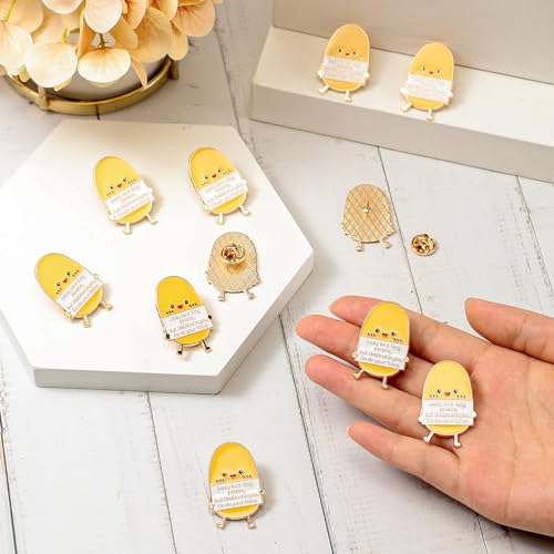 Image of Ecation 12 Pcs Positive Potato Tiny Enamel Pins Cute Motivational Lapel Pins with Positive Quotes, Funny Gifts for Women, Friends, Backpacks & Jackets