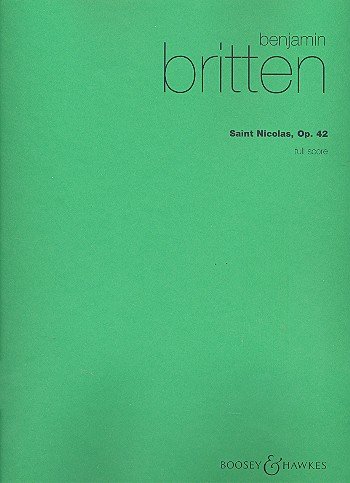 Saint Nicolas Partition de cantate chorale op. 42 avec cordes