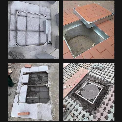 Accès au drainage affleurant pour masquer une plaque d'égout - 6