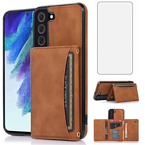 Étui portefeuille Samsung S22+ Asuwish anti-choc et porte-carte