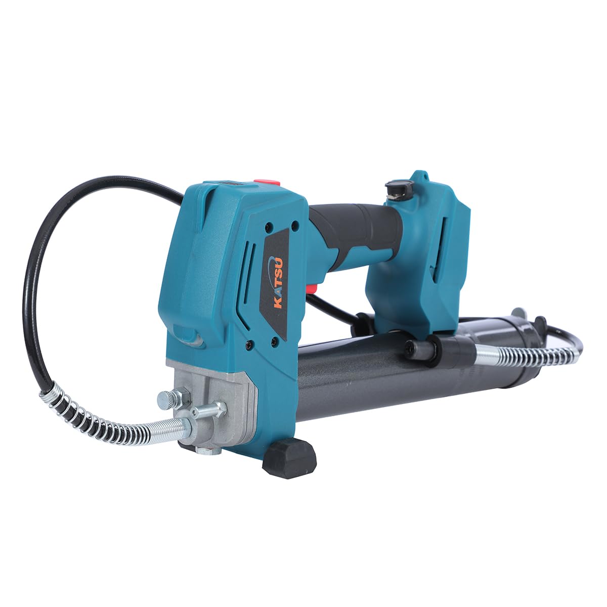 KATSU FIT-BAT 21V Cordless Grease Gun, Hand Lubrication Tool for Applying Lubrication in Vehicles and Machines, with Plastic Carrying Case, Without Battery and Charger