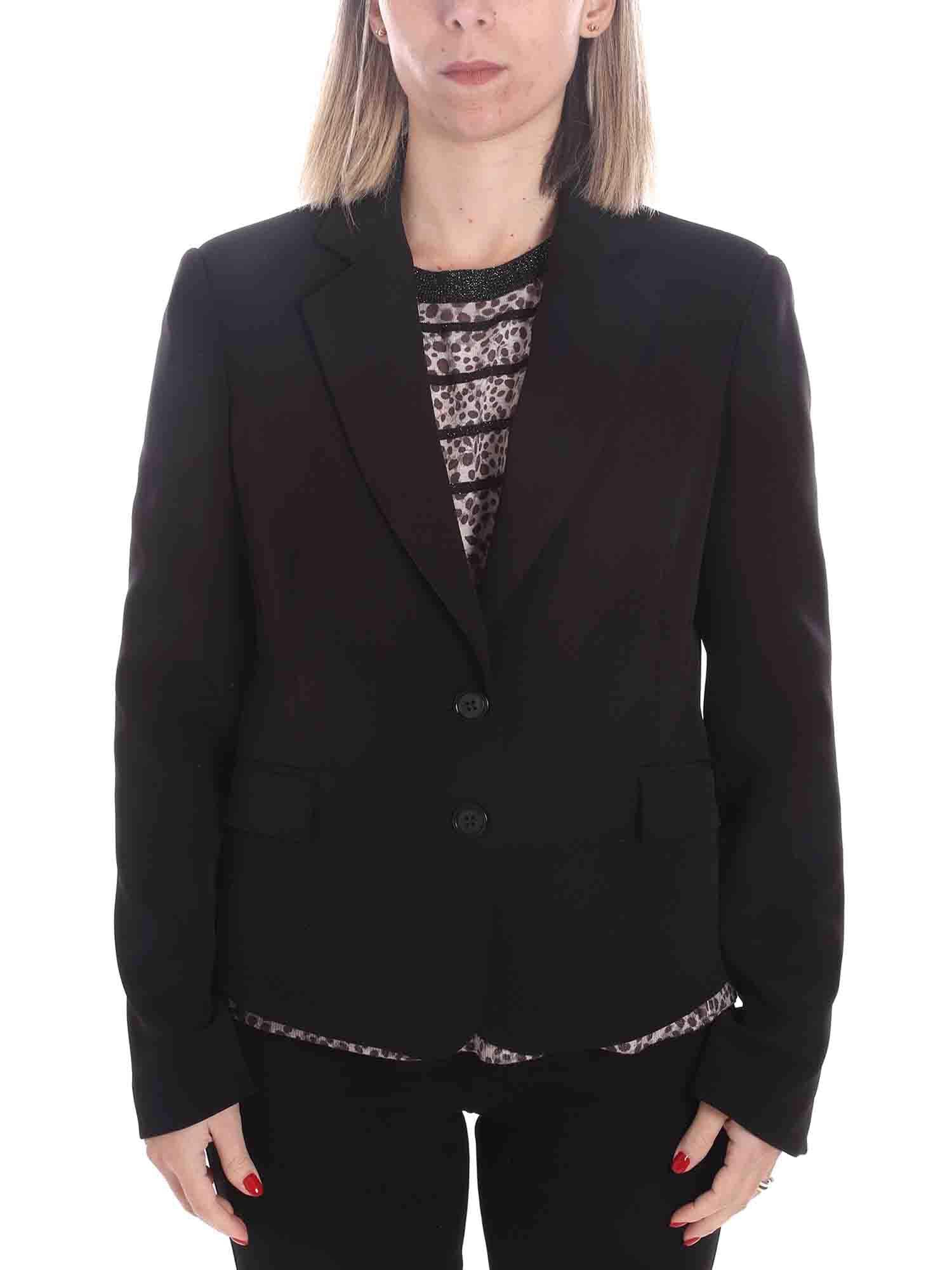 Blazer Donna Nero Fracomina veste tailleur pour le bureau