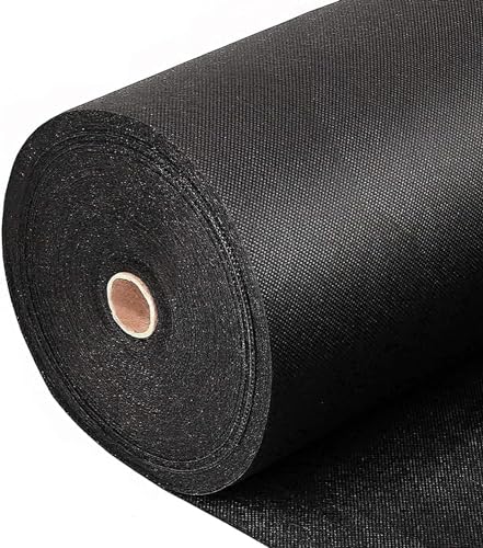 Toile géotextile noire 1x30m pour bâche de paillage et aménagement jardin