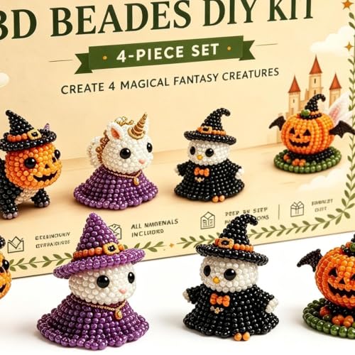 Kit broderie perles 3D Halloween débutant projet manuel maison - 6