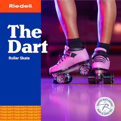 Image of Riedell Dart Roller Skates for Men and Women - Colorful, Ultra-Durable Speed Skate with Precision Fit and Matching Color Wheels, Roller Skates