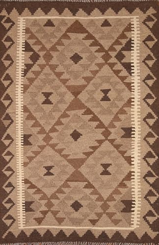Rug Source Southwestern Collection, 3x5 Kilim Rug, Hand Woven Brown